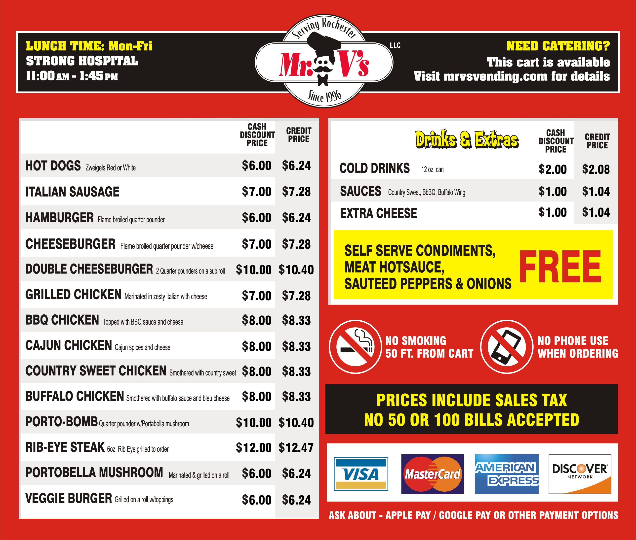 REDUCED Menu small